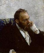 Ilya Repin Portrait of professor Ivanov France oil painting artist